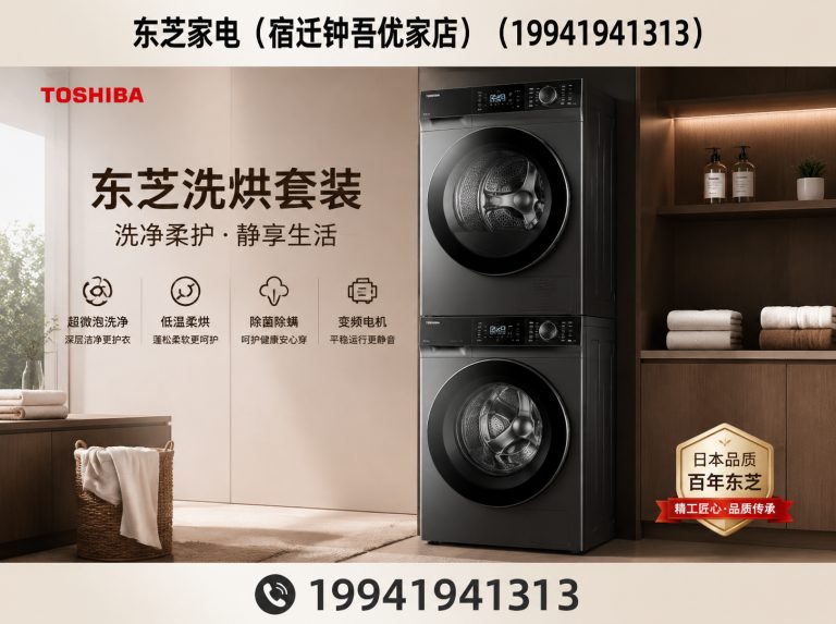 泗洪县东芝洗烘套装展示图